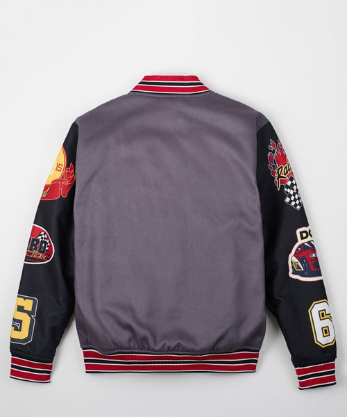 Kids Dodge Hellcat Varsity Jacket - Grey