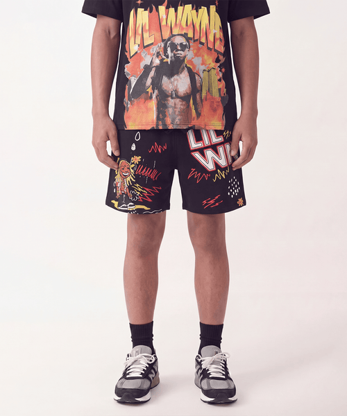 Kids Lil Wayne Fleece Short - Black