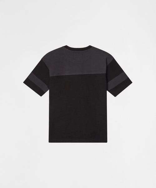 Kids Football Rhinestone Short Sleeve Tee - Black