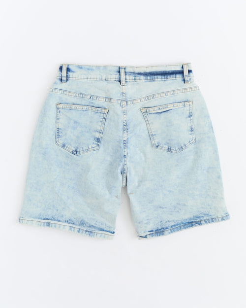 Kids K' Andre Distressed Denim Short - Light Blue