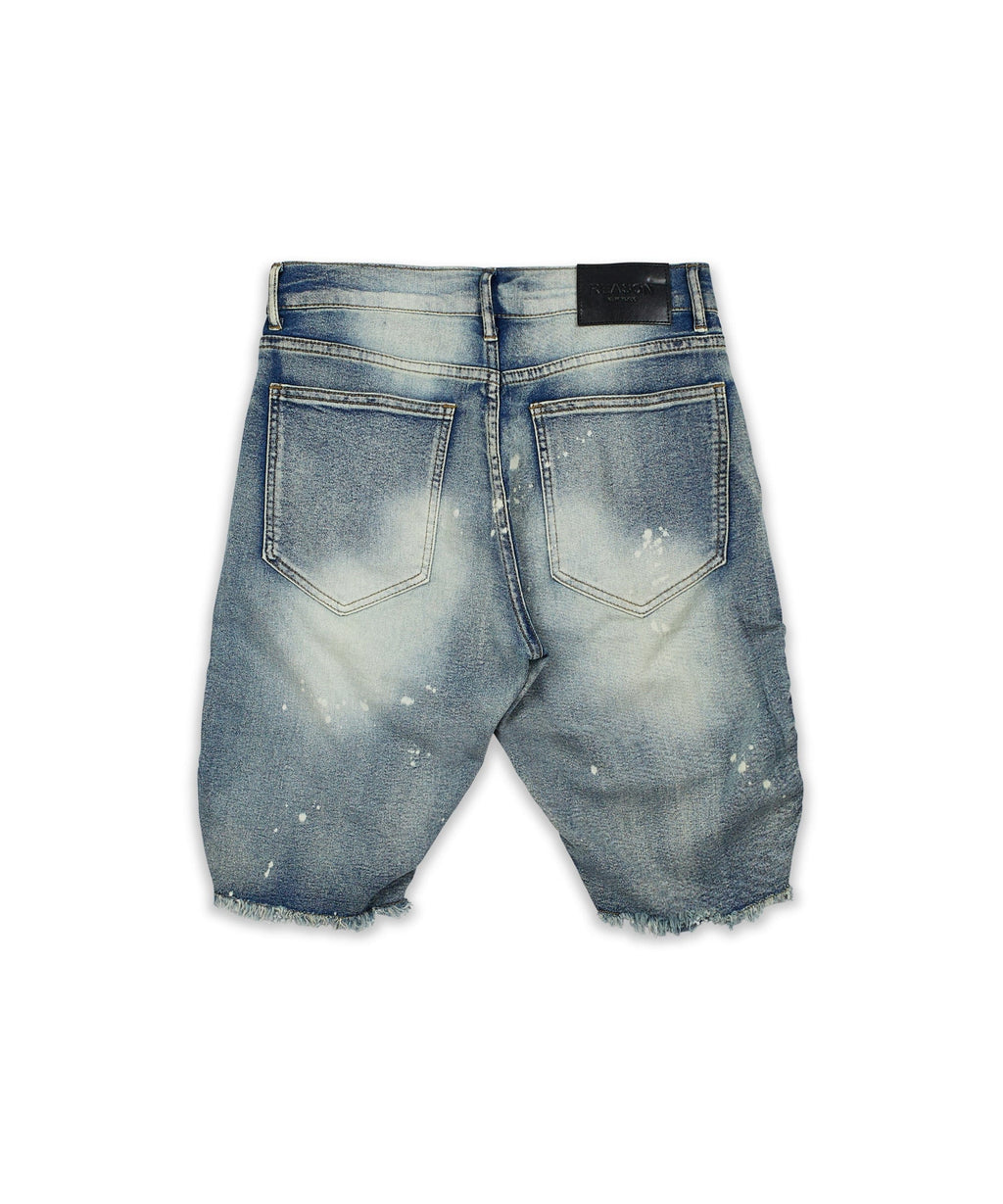 Kids Mini Hiram Denim Shorts - Blue